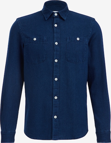 WE Fashion - Regular Fit Camisa em azul: frente