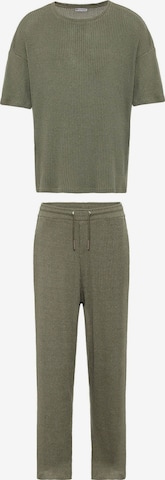 DandaloJednodijelna pidžama - zelena boja: prednji dio