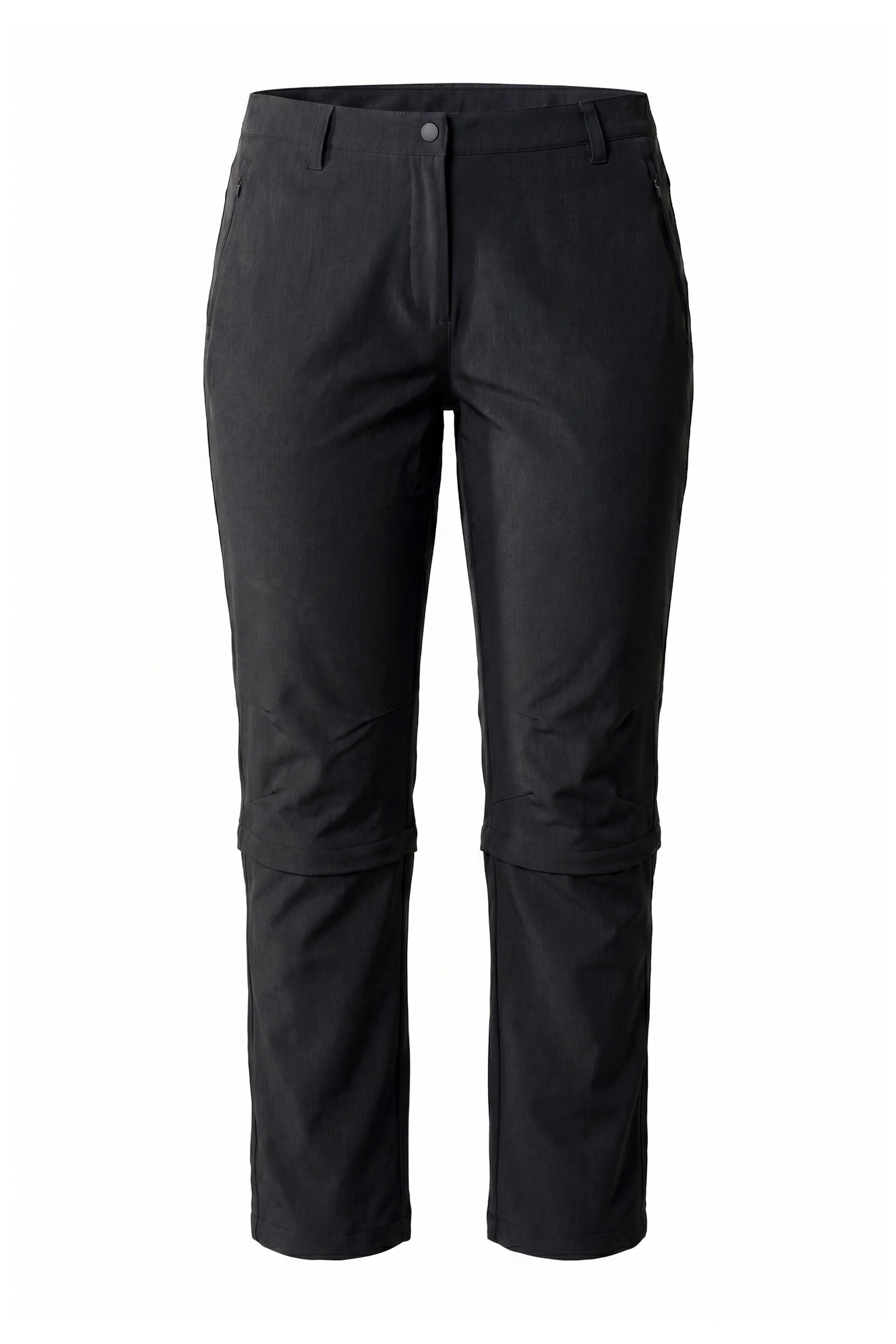 Ulla Popken Regular Weatherproof pants in Black: front