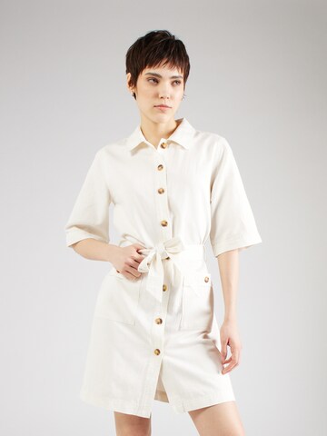 Robe-chemise 'MARMOL' ECOALF en blanc : devant