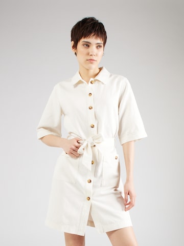 Robe-chemise 'MARMOL' ECOALF en blanc : devant