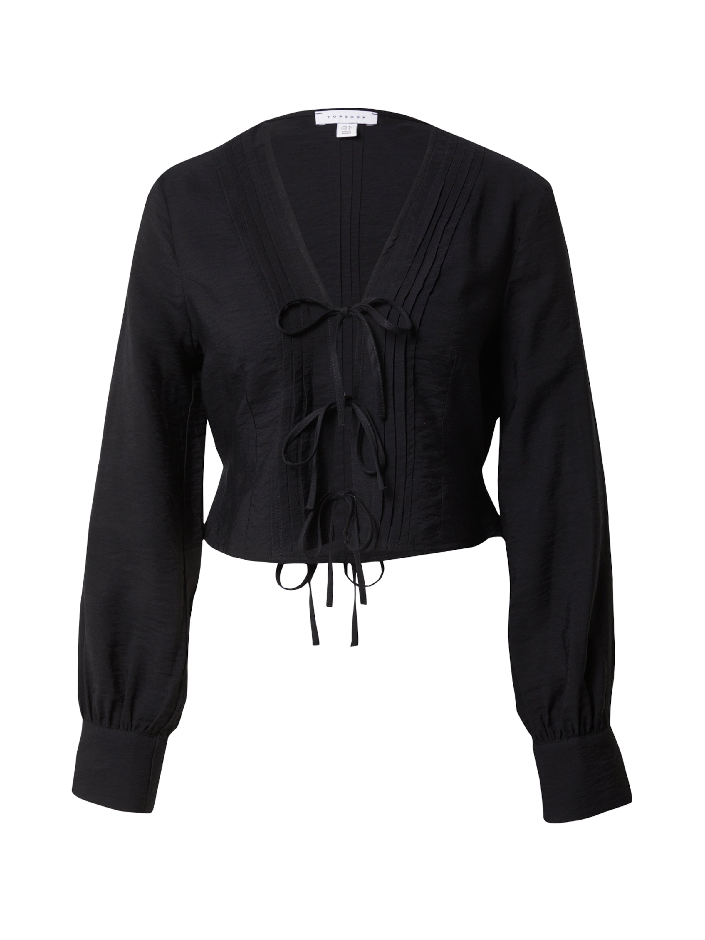 Camicia da donna di TOPSHOP in nero: frontale