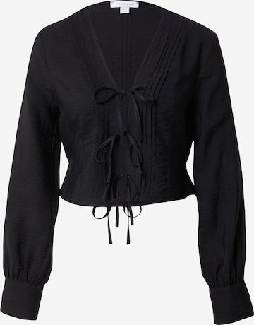 Camicia da donna di TOPSHOP in nero: frontale