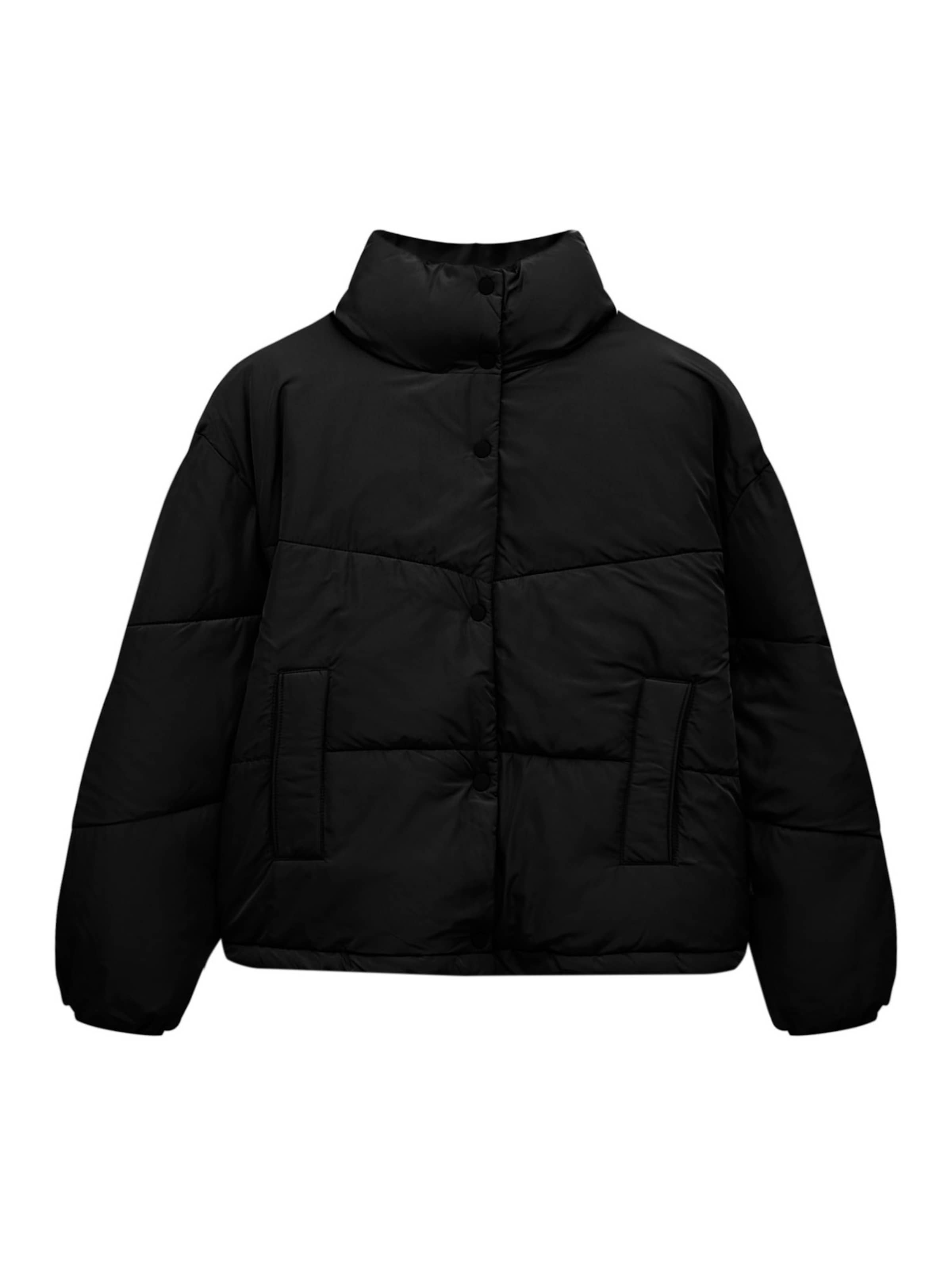 Pull&Bear Tussenjas in Zwart: voorkant