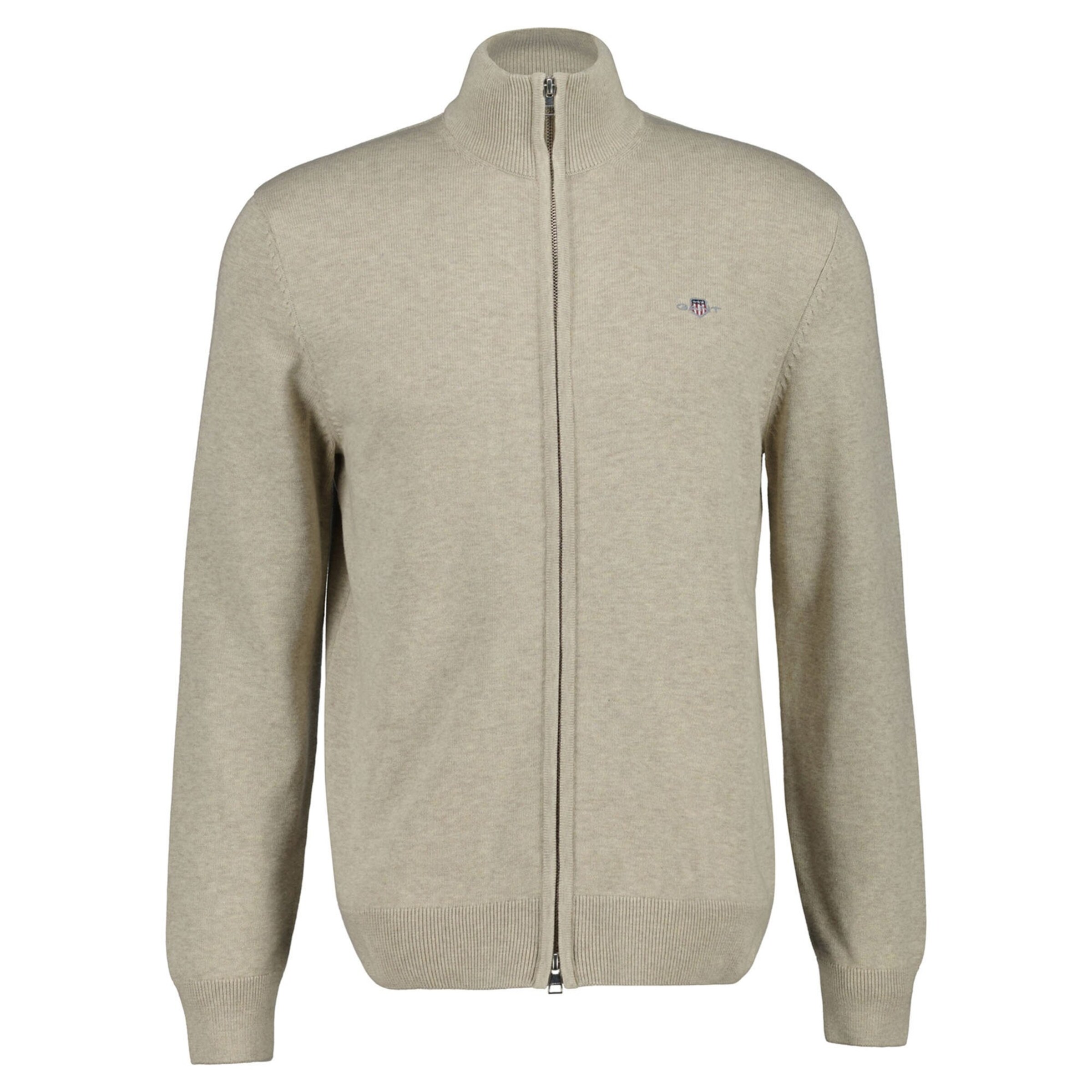 GANT Knit cardigan in Beige: front
