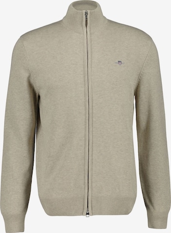 GANT Knit cardigan in Beige: front
