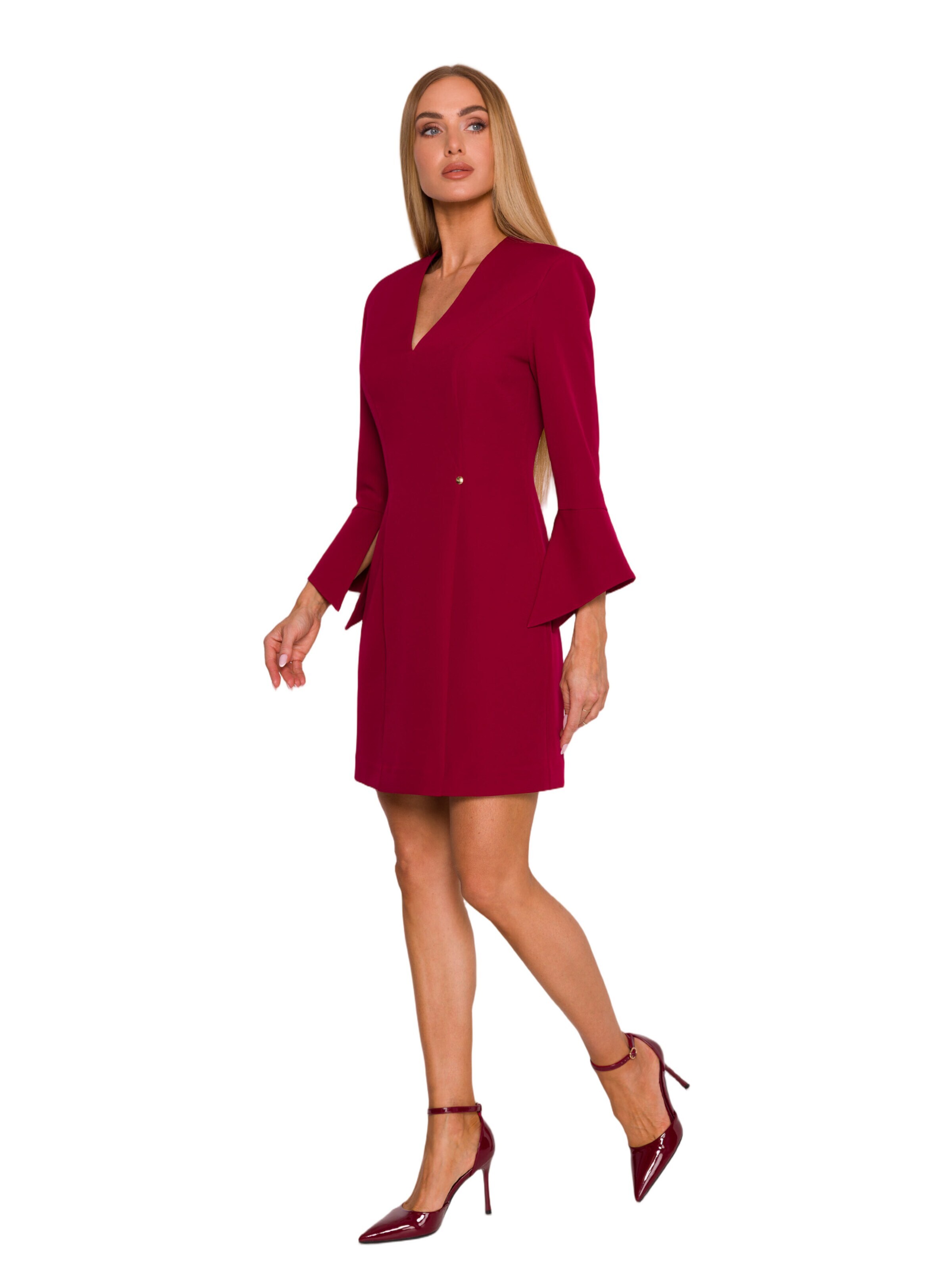 Rochie 'Sukienka z szerokimi mankietami' de la made of emotion pe roșu