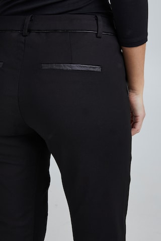 Fransa Slimfit Stoffhose in Schwarz