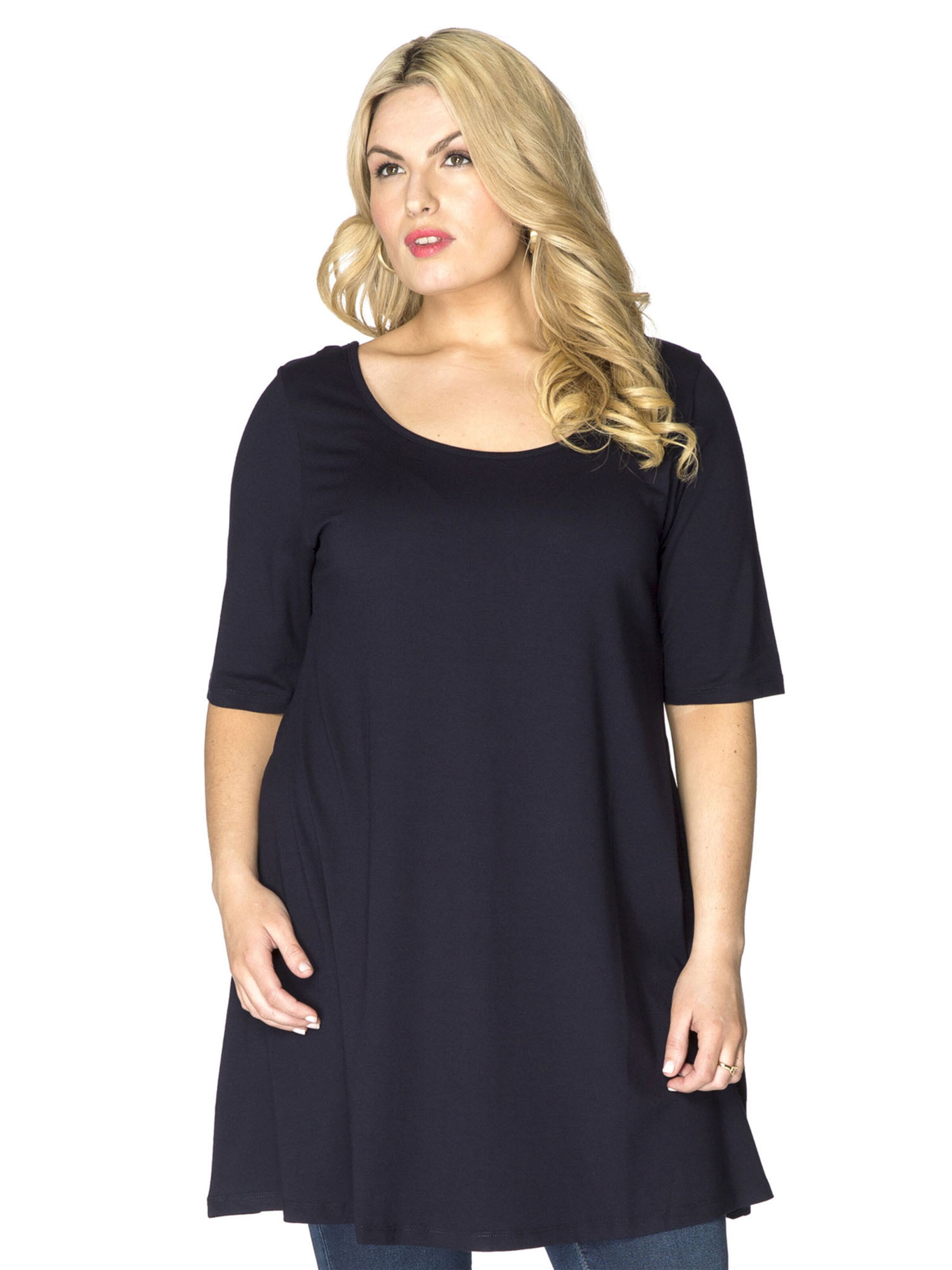 YOEK Shirt 'ELLA' in Blue