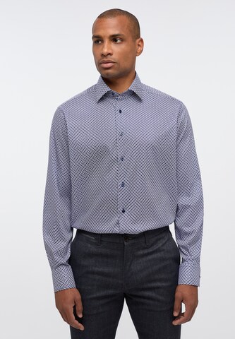 ETERNA Regular fit Button Up Shirt in Blue: front