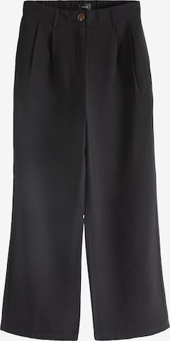 juoda Next Plačios klešnės Klostuotos kelnės: priekis