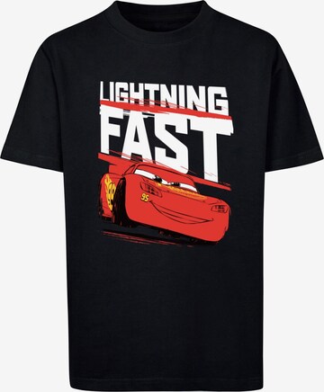 ABSOLUTE CULT Shirt 'Cars - Lightning Fast' in Zwart: voorkant