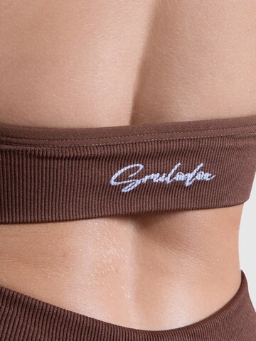 Smilodox Bralette Sports bra 'Silvia' in Brown
