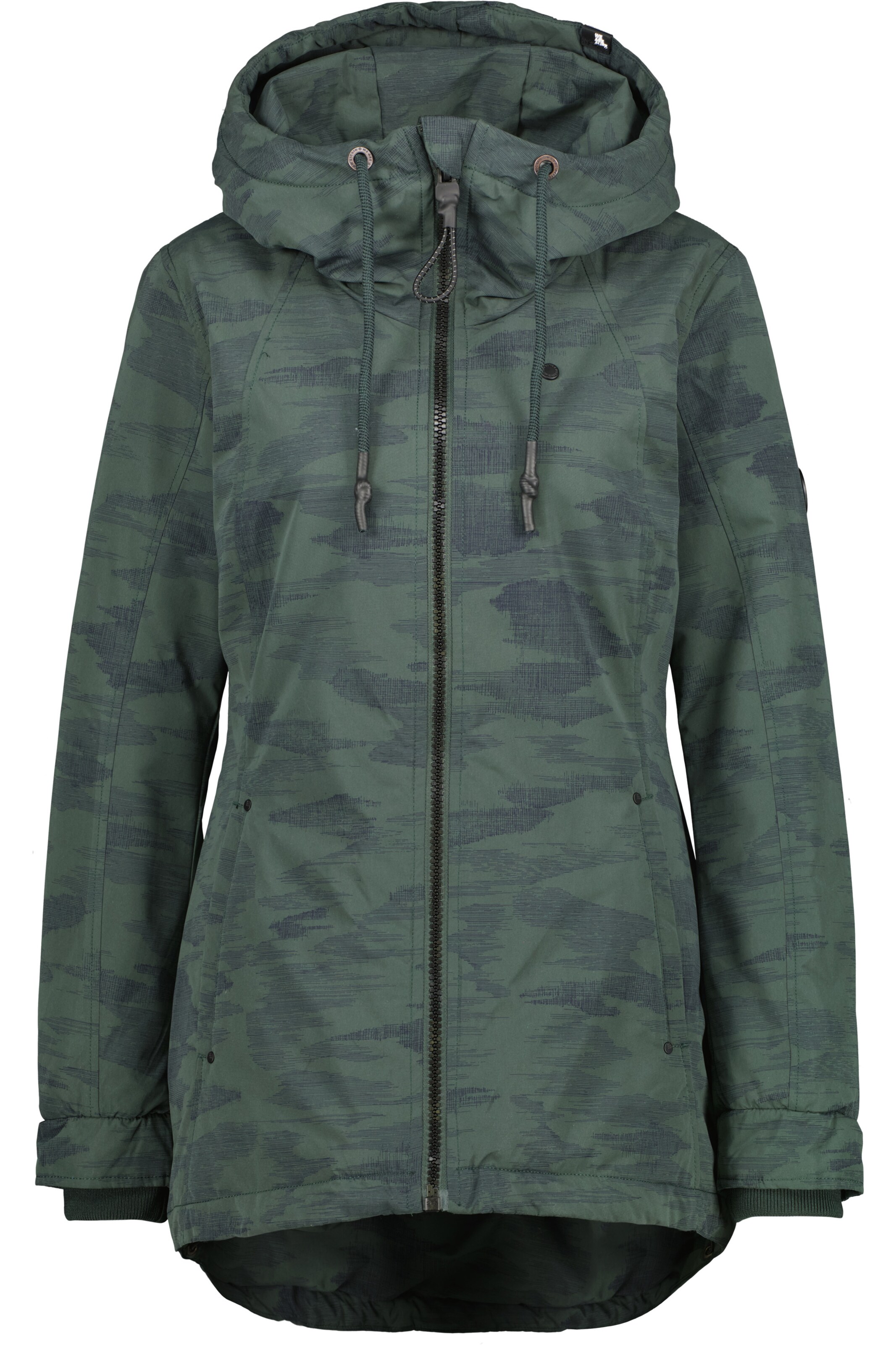 alife & kickin Зимно яке 'Lilou AK' в зелено: отпред