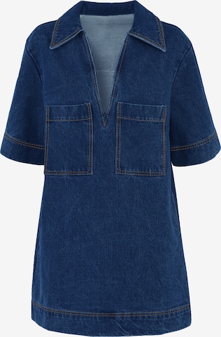 Imily Bela Рокля в синьо: отпред