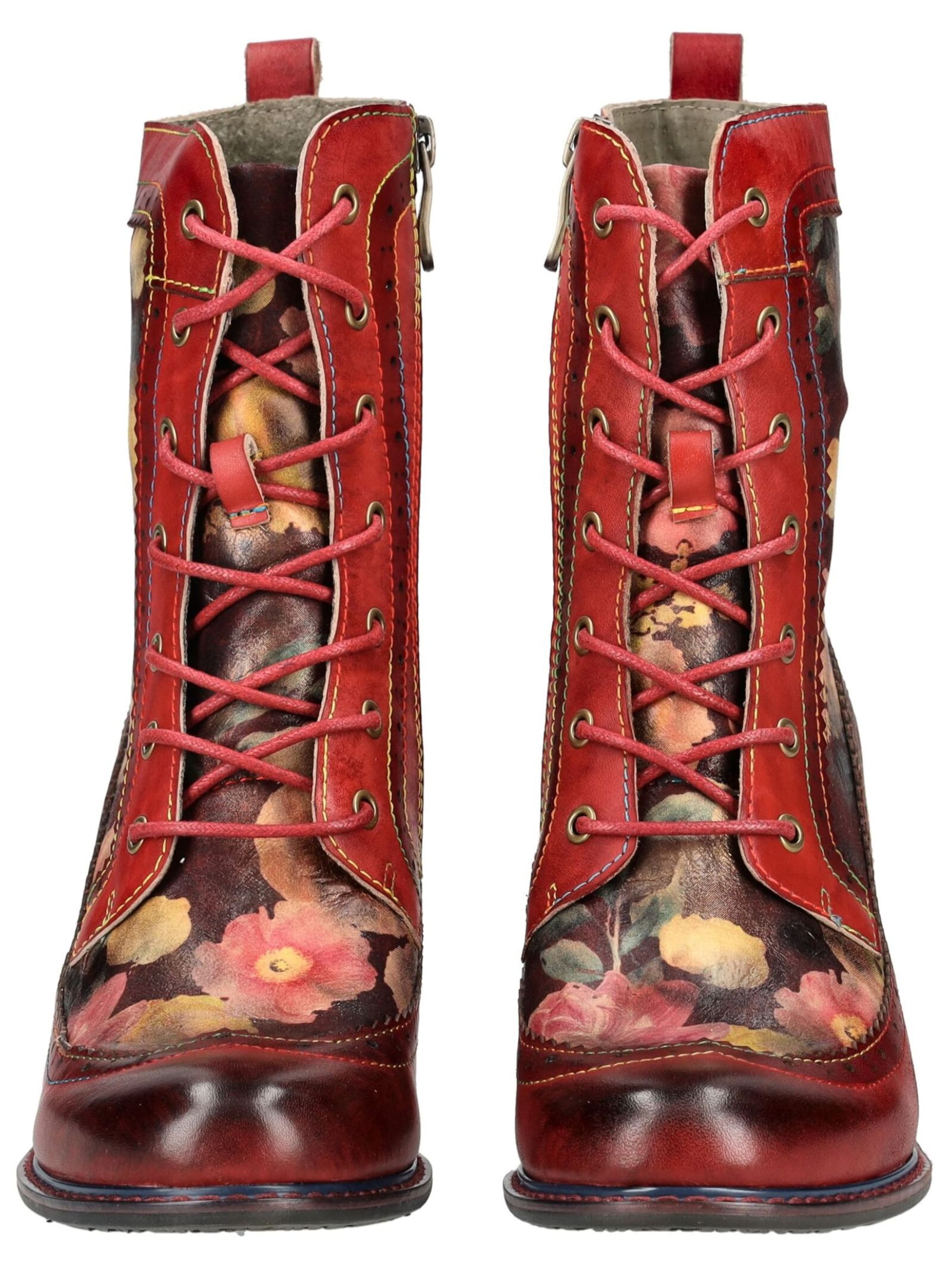 Laura Vita Schnürstiefelette in Rot