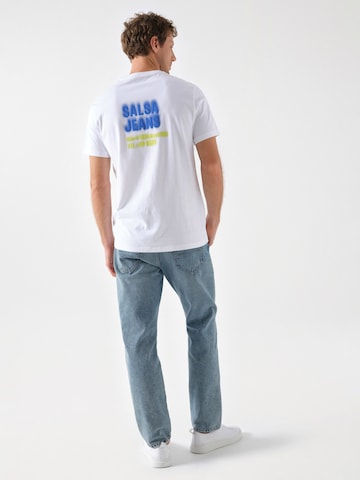 Salsa Jeans T-Shirt in Weiß