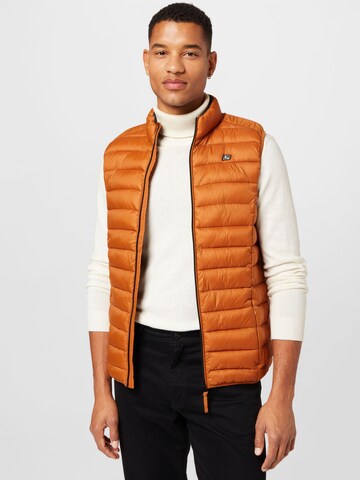 BLEND Vest 'Romsey' in Orange: front