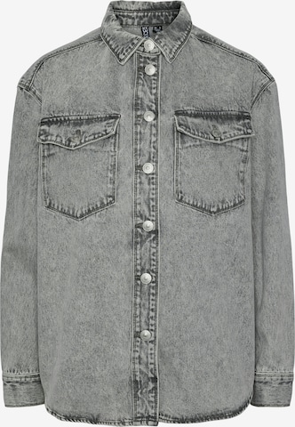 PIECES Blouse 'MADDIE' in Grey: front