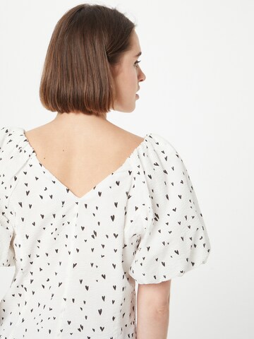 YAS Shirt 'HENNA' in Wit