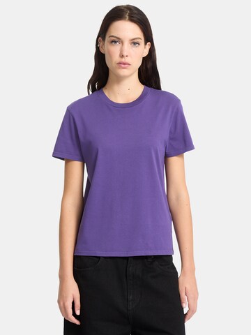 Volcom Shirt 'Solid Stone EMB' in Lila: voorkant