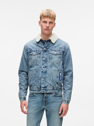 KARL LAGERFELD JEANS - Casaco meia-estação em azul: frente