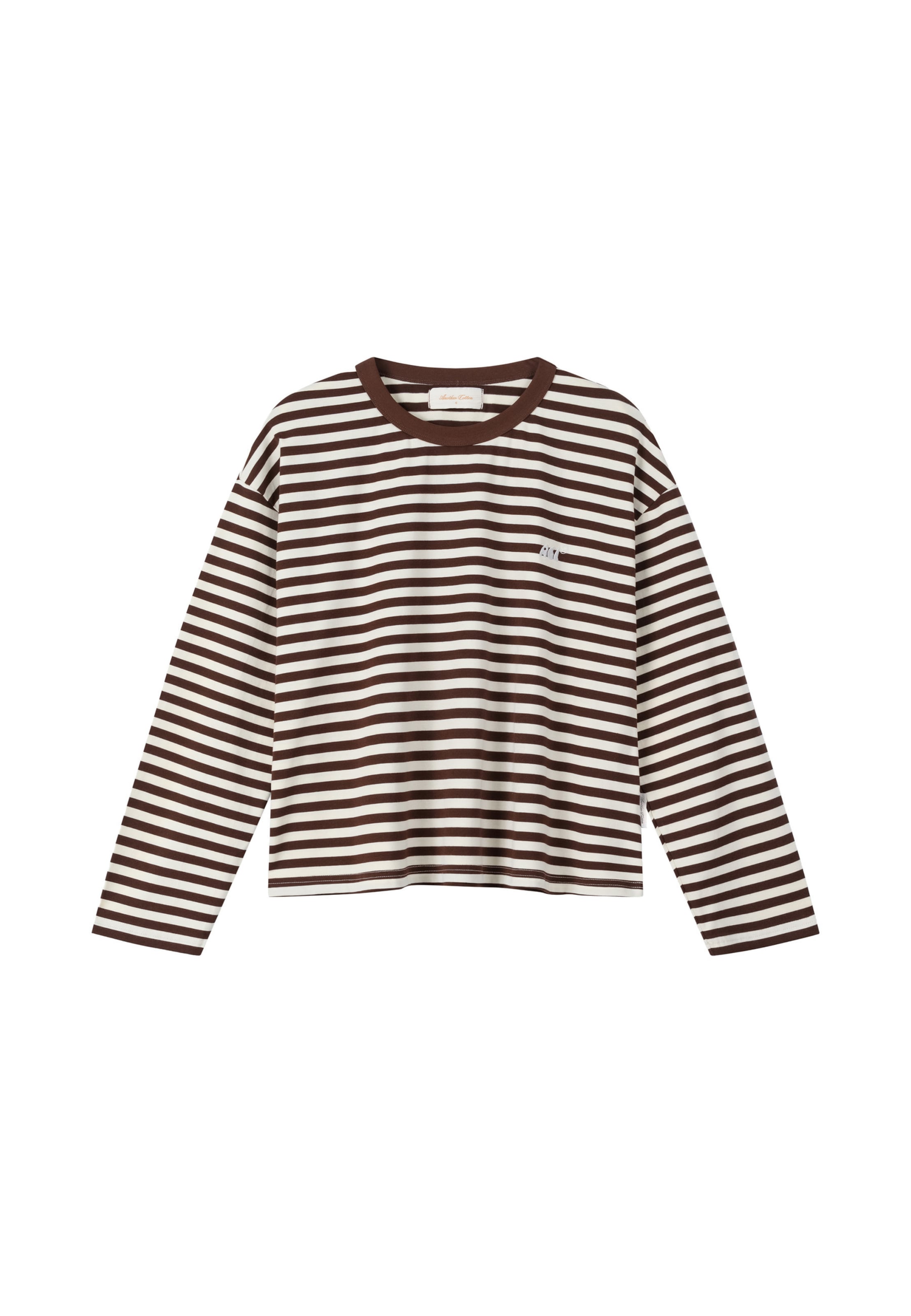 Another Cotton Lab T-shirt i brun: framsida