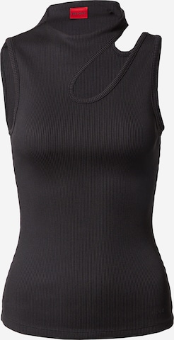 HUGO Red Top 'Draca' in Black: front