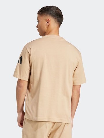 ADIDAS SPORTSWEAR Λειτουργικό μπλουζάκι 'Essentials' σε μπεζ