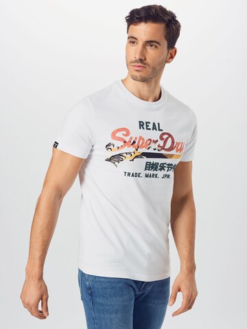 Maglietta di Superdry in bianco: frontale