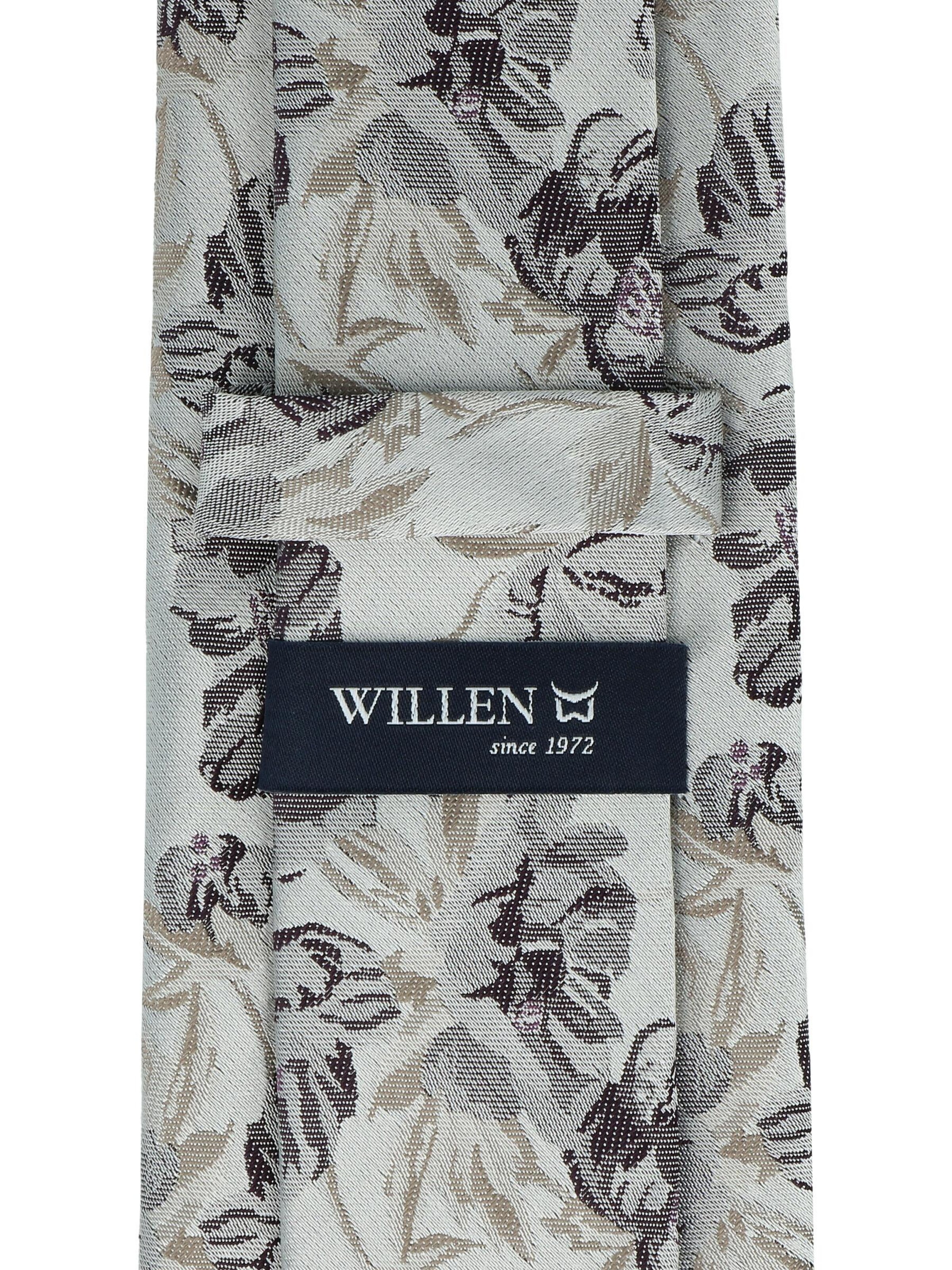 WILLEN Tie 'Blume' in Purple