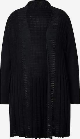 Cardigan MIAMODA en noir : devant