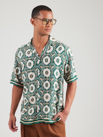 GABBA Comfort fit Srajca 'Sven' | zelena barva: sprednja stran