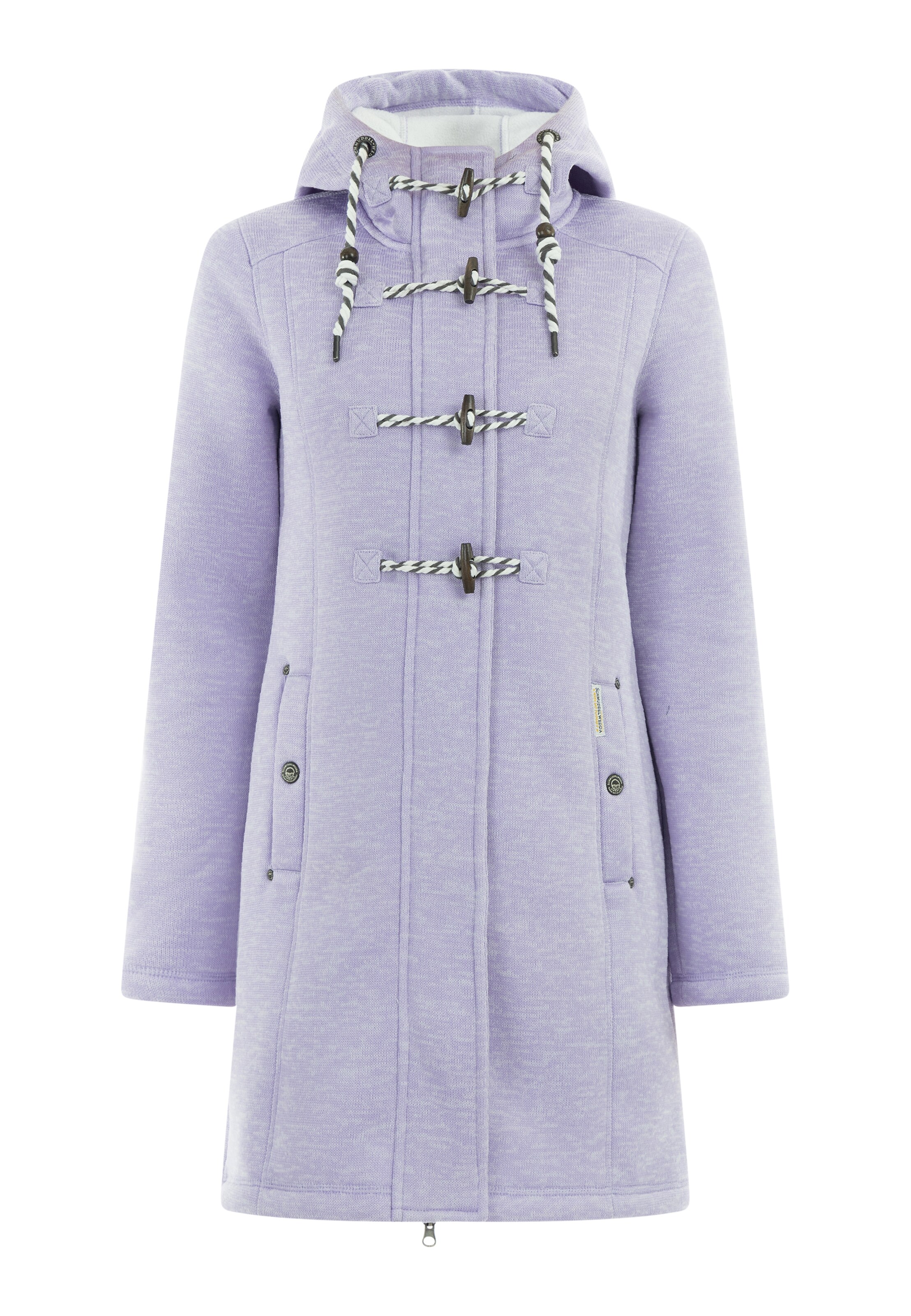 Schmuddelwedda - Sobretudo meia-estação em roxo: frente