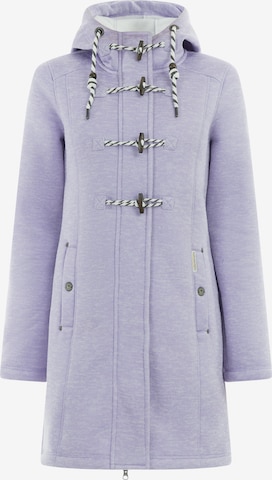 Schmuddelwedda Between-seasons coat in Purple: front