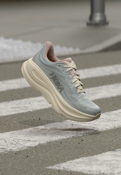 HOKA Laufschuh 'Bondi 9' in 36 in hellbeige / hellblau, Produktansicht