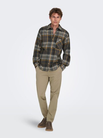 Only & Sons Regular Broek in Beige