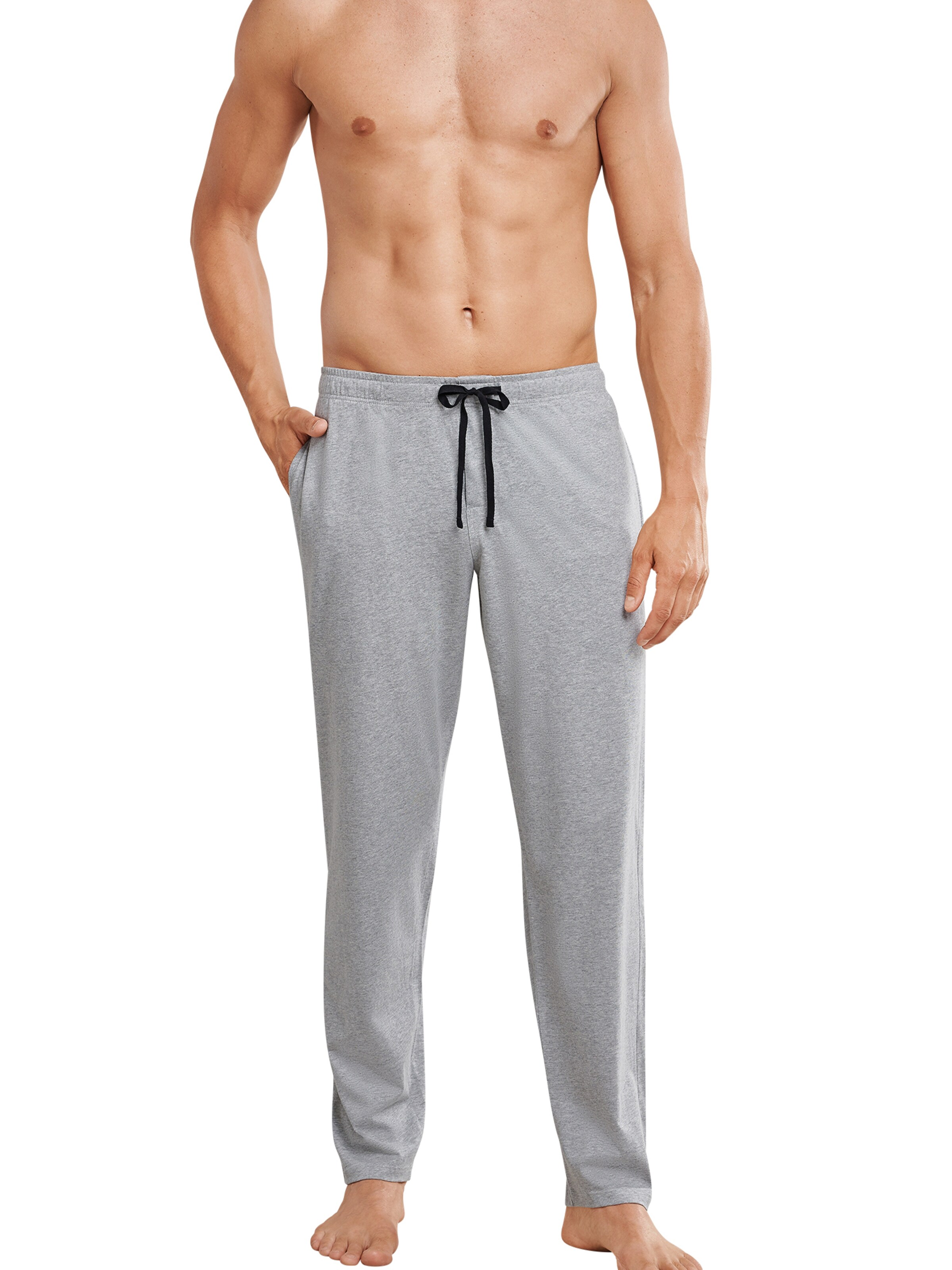 Pantalon de pyjama SCHIESSER en gris : devant