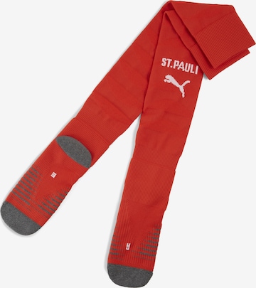 PUMA Sports socks 'FC St. Pauli 25/26' in Red: front