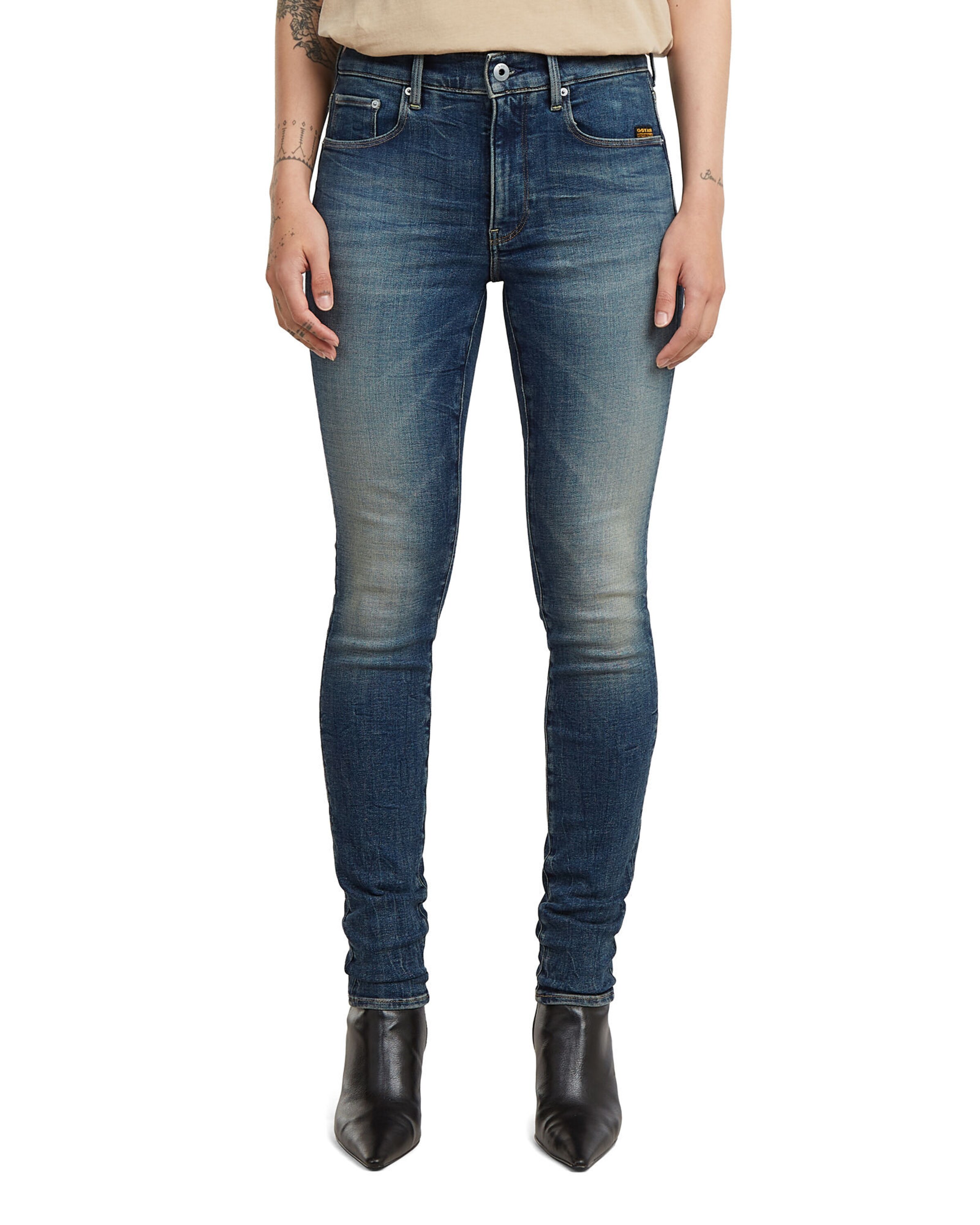 G-STAR Skinny Jeans-5Pocket '3301 Skinny Jeans' in Blau: Vorderseite