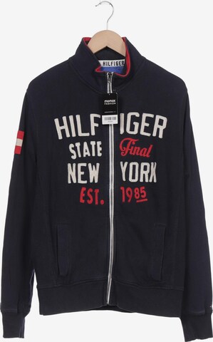 TOMMY HILFIGER Sweatshirt & Zip-Up Hoodie in M in Blue: front