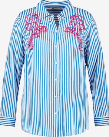 SAMOON Blouse in Blue: front