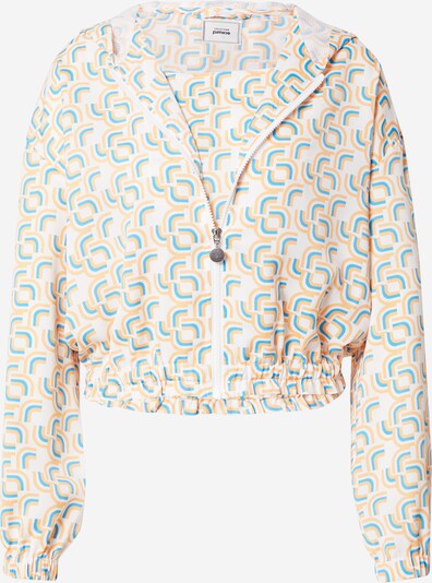 Pimkie Between-season jacket 'JAVENT' in Neon blue / Peach / White, Item view