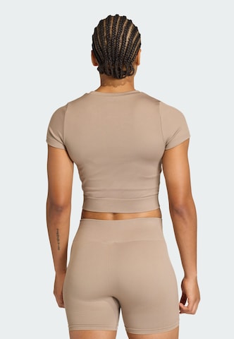 T-shirt fonctionnel 'Essentials' ADIDAS PERFORMANCE en marron