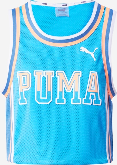PUMA Haut de sport en sable / aqua / blanc, Vue avec produit