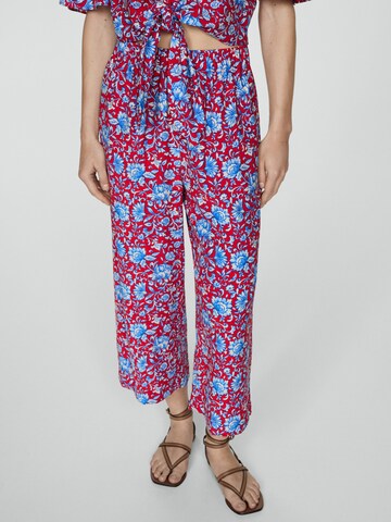 MANGO Regular Pants in Red: front