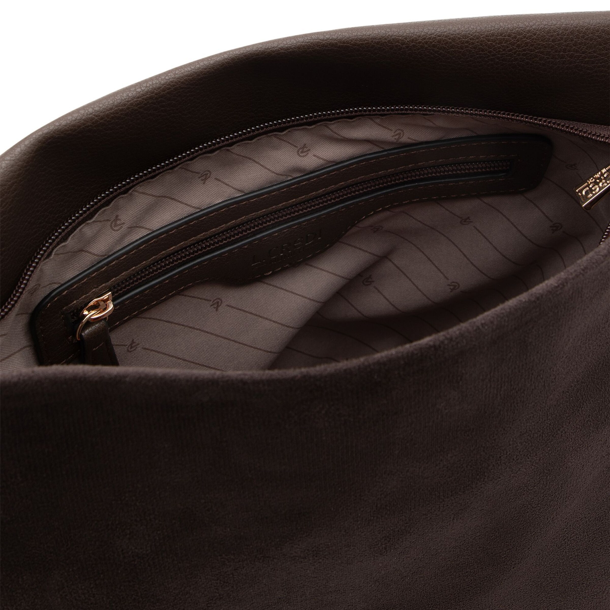 L.CREDI Schoudertas 'Resi' in Bruin