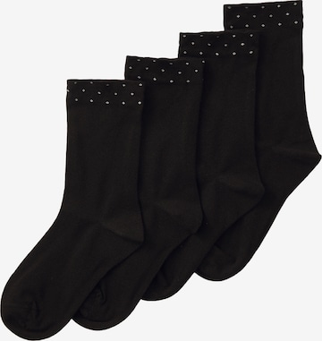 Lindex Socks in Black: front