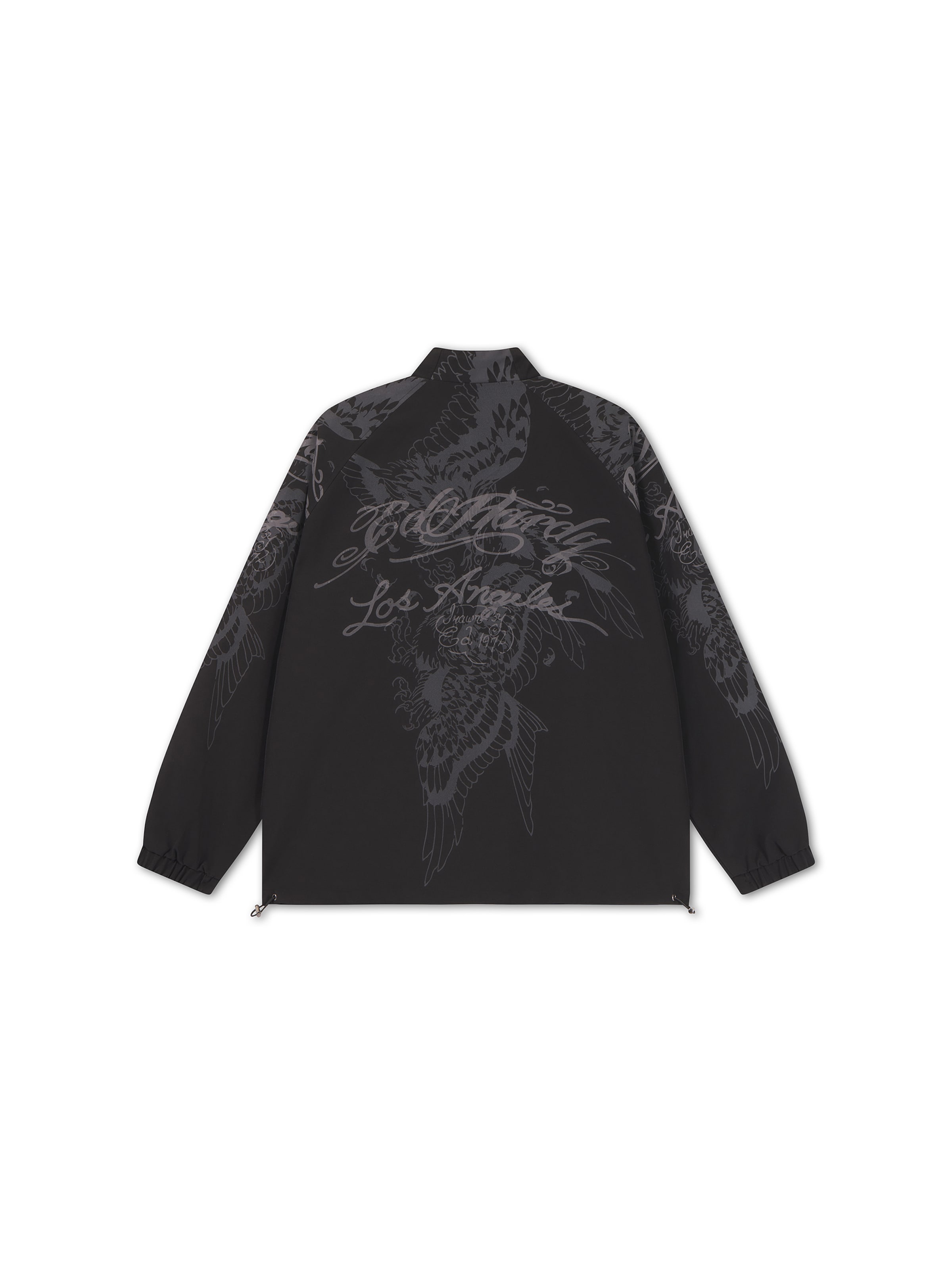 Ed Hardy Övergångsjacka i svart: baksida