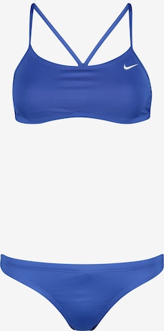 Nike Swim Sports Bikini in Blue: front